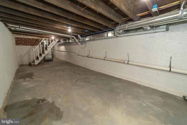 view of basement