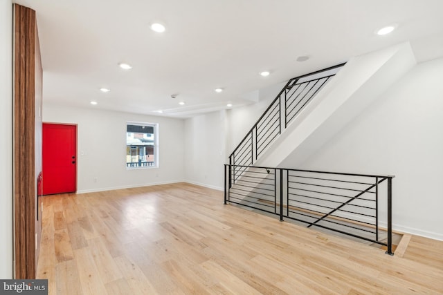 interior space featuring light hardwood / wood-style floors