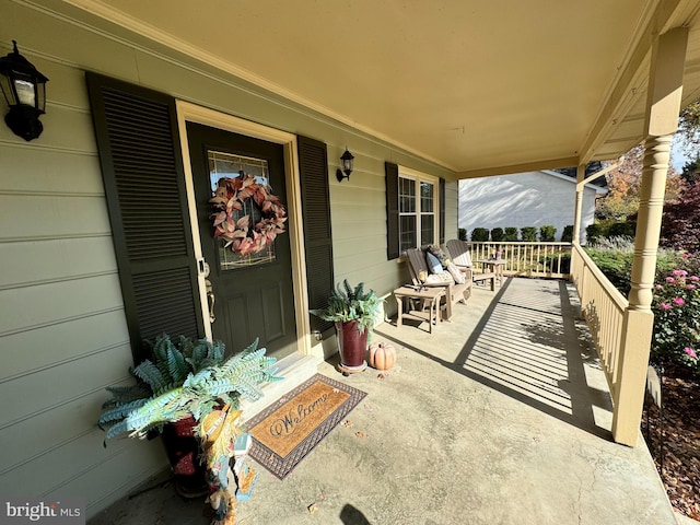 view of patio / terrace featuring a porch