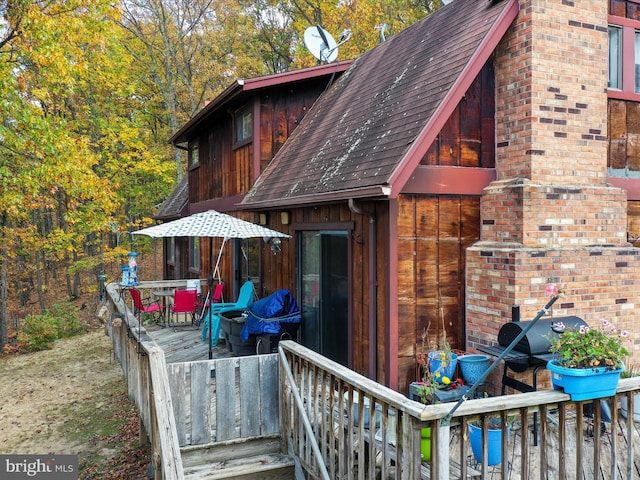 831 Stephens Ln, Fort Valley, VA 22652 - deck with outdoor dining space