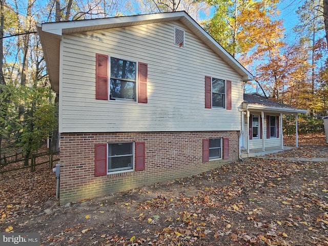 view of side of property