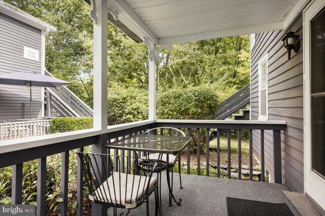 355 Orchard Dr, Mount Jackson, VA 22842 - balcony featuring stairs