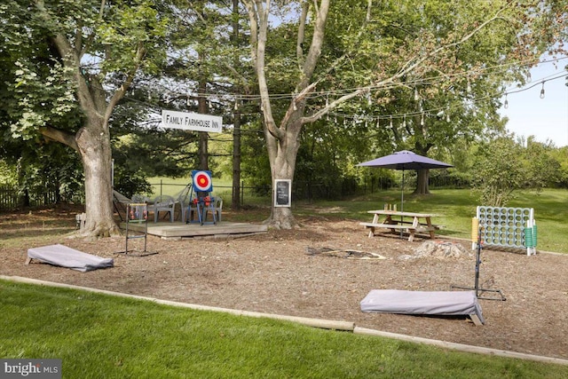 355 Orchard Dr, Mount Jackson, VA 22842 - view of jungle gym featuring a yard and view of wooded area