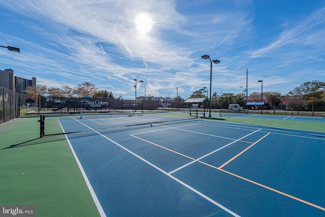 view of tennis court