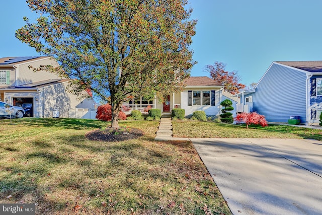 view of front of house with a front lawn and a porch