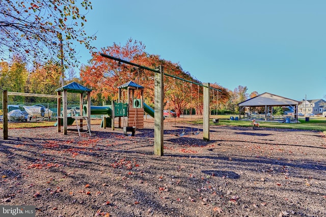 view of jungle gym