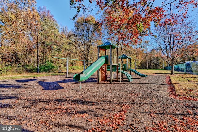 view of jungle gym