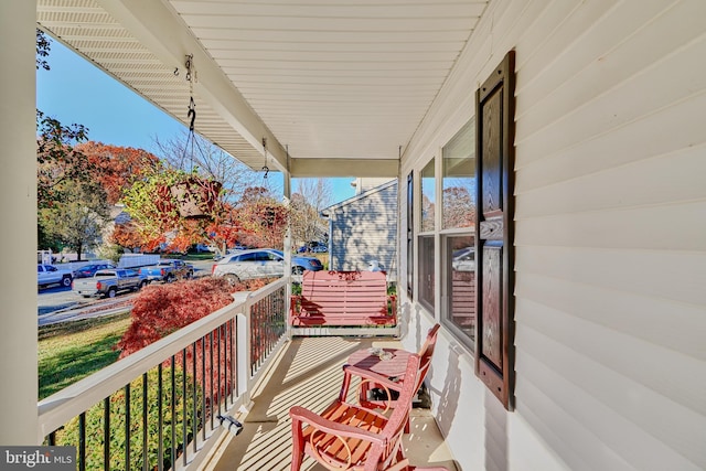 view of balcony