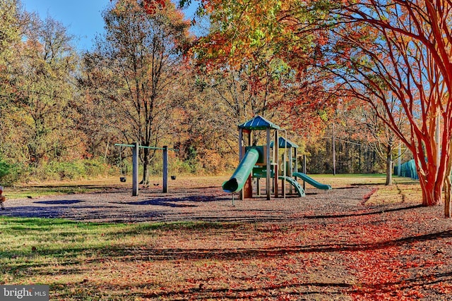 view of jungle gym