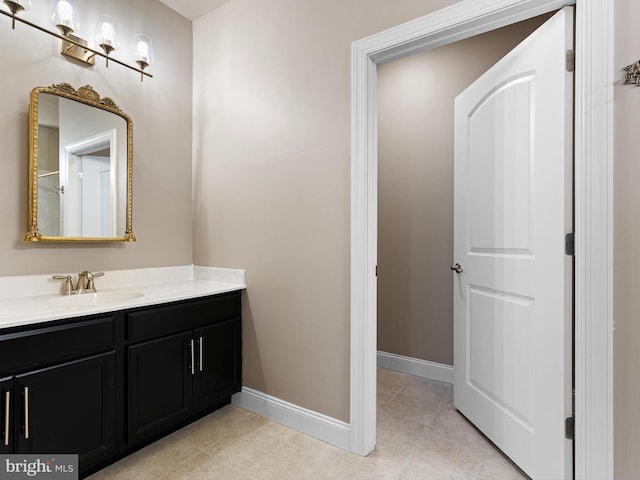 bathroom with vanity