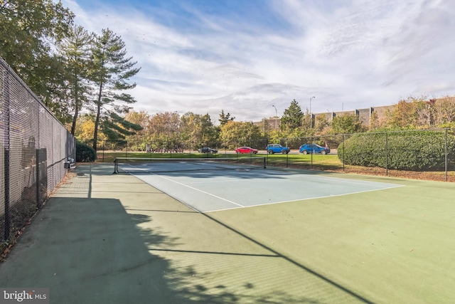 view of tennis court