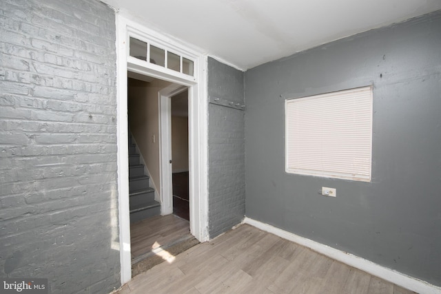 interior space featuring light wood-type flooring