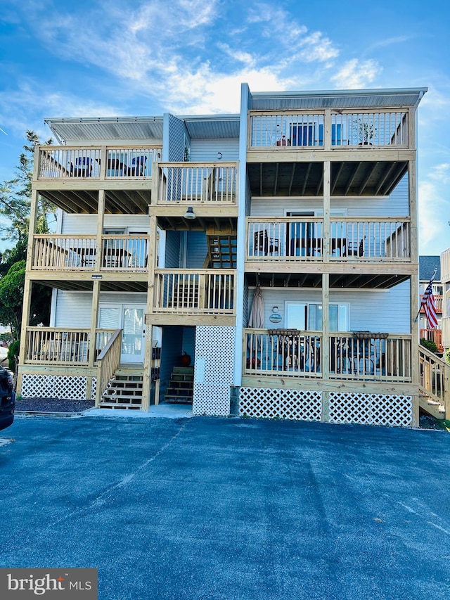 exterior space with a wooden deck