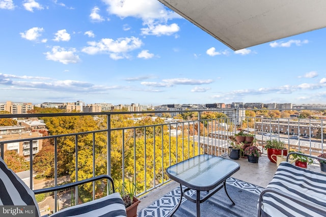 view of balcony