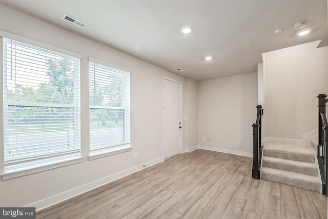 entryway featuring light hardwood / wood-style floors