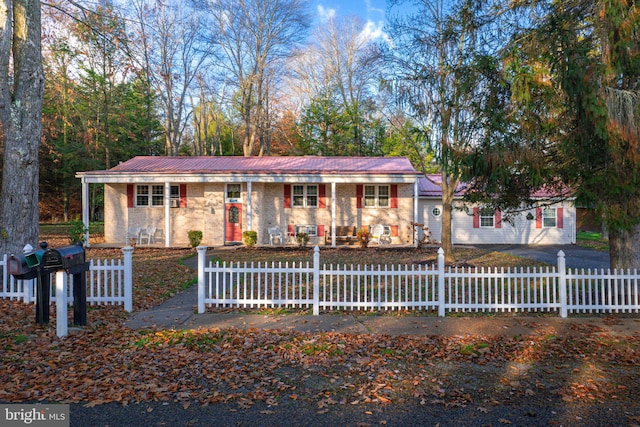 view of ranch-style home