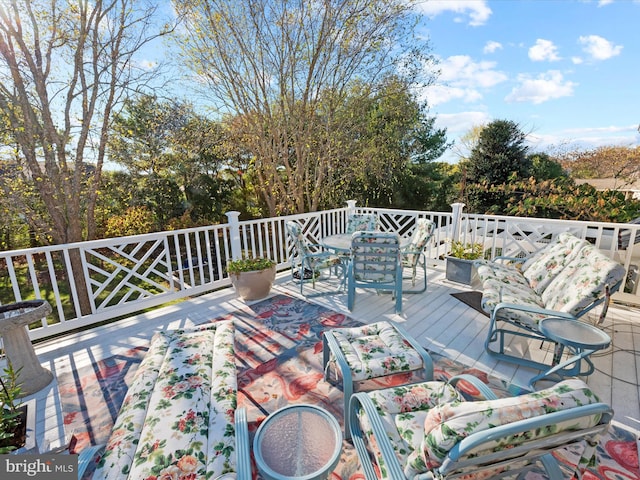 view of wooden terrace