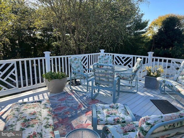 view of wooden terrace