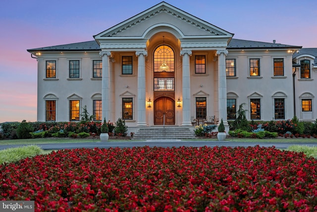 view of greek revival house