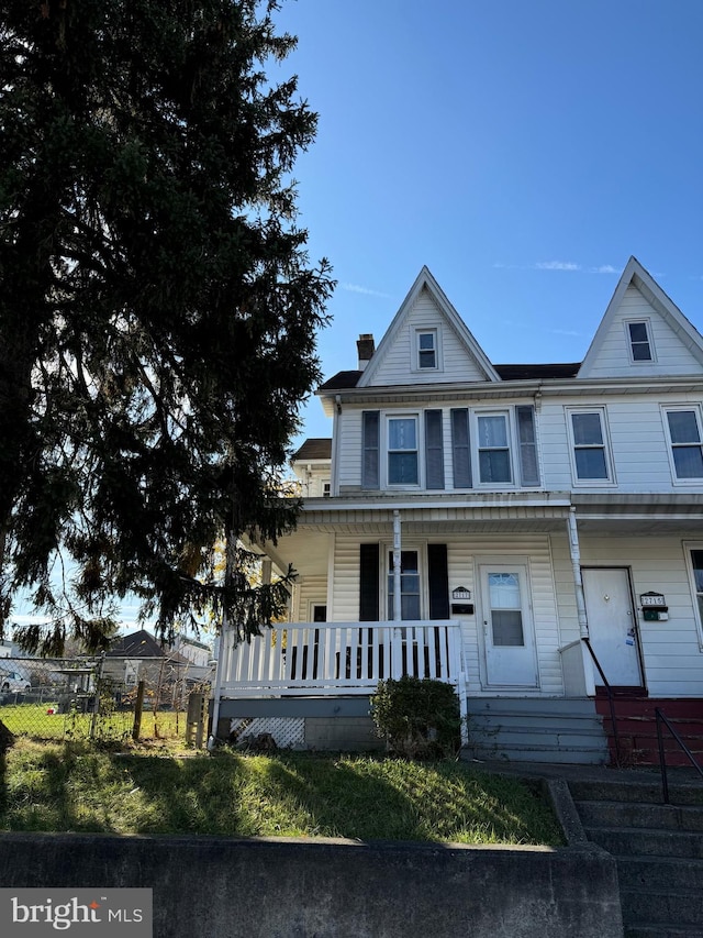 view of front of house with a porch