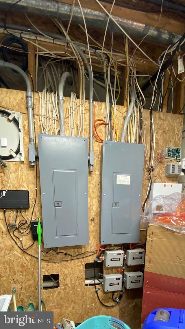 utility room with electric panel