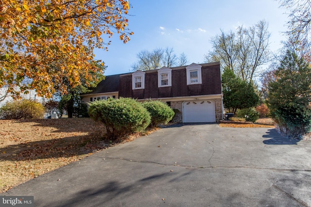 view of front of home featuring a garage