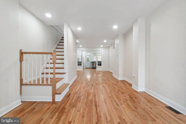 interior space featuring light hardwood / wood-style flooring