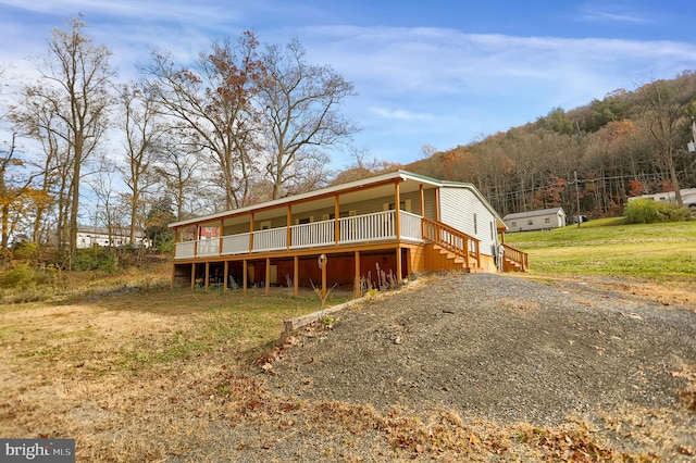 exterior space with a wooden deck