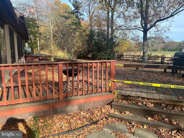 view of wooden terrace