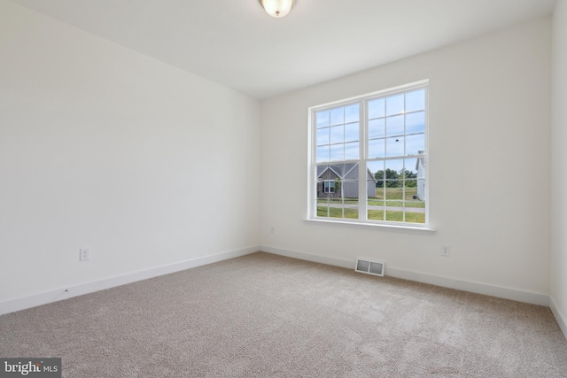 view of carpeted empty room