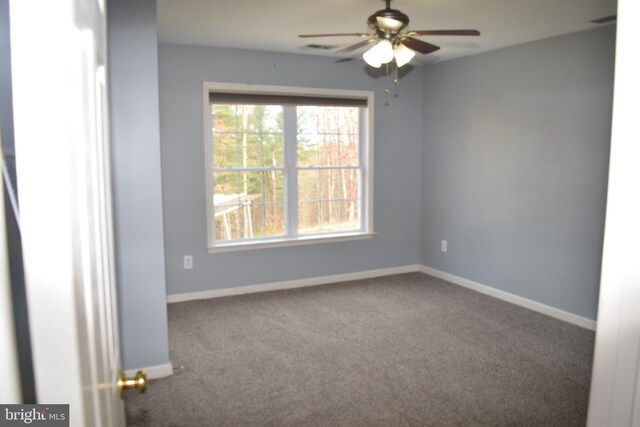531 Washout Ln, Winchester, VA 22603 - carpeted spare room featuring baseboards and a ceiling fan