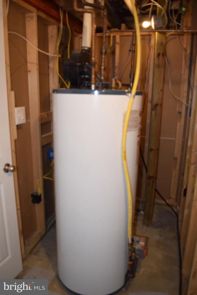 531 Washout Ln, Winchester, VA 22603 - utility room with gas water heater