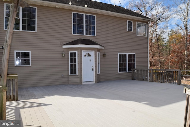 531 Washout Ln, Winchester, VA 22603 - rear view of house with a wooden deck