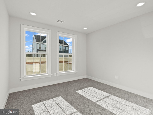 view of carpeted empty room