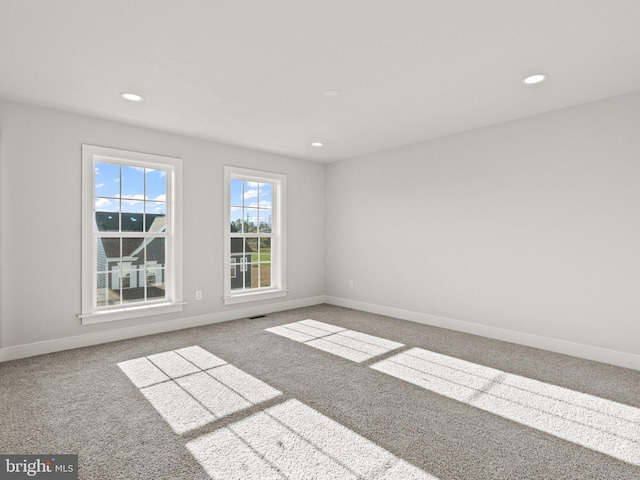 view of carpeted empty room