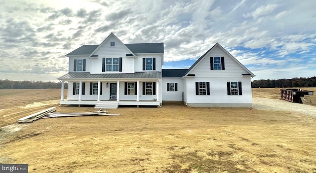 view of front facade with a porch