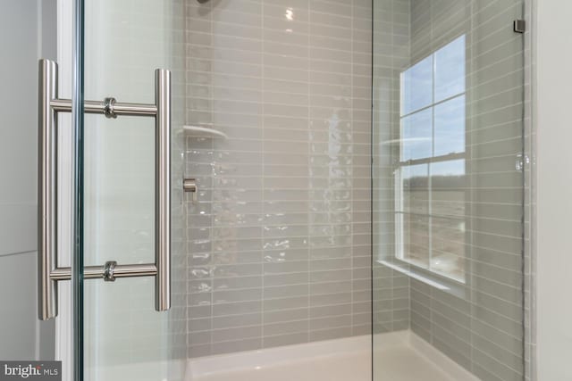 bathroom with walk in shower