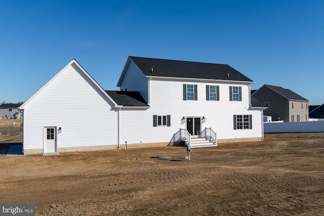 view of back of property