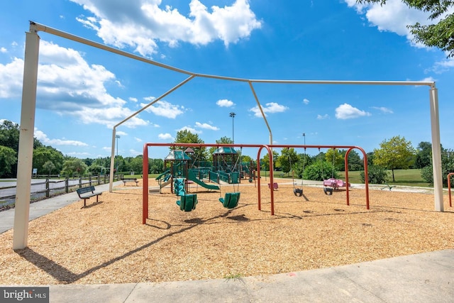 view of jungle gym