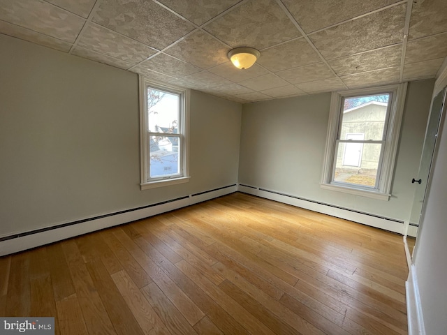 empty room featuring light hardwood / wood-style floors