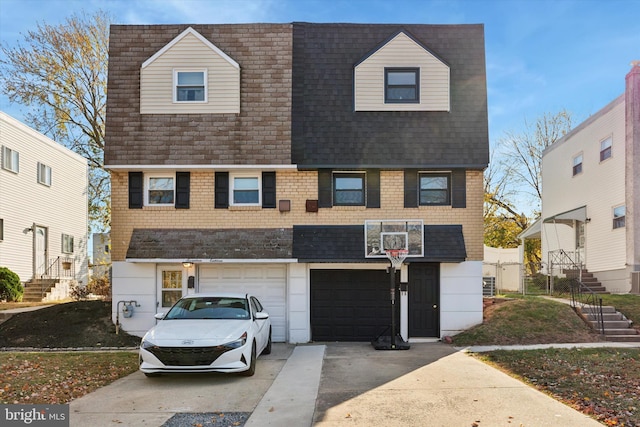 view of front of house featuring a garage