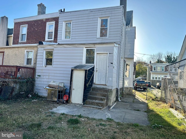 view of rear view of property