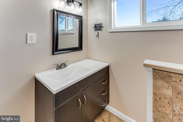 bathroom featuring vanity