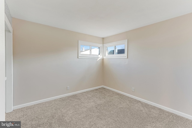 view of carpeted empty room