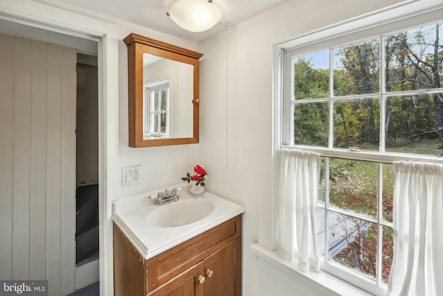 bathroom with vanity