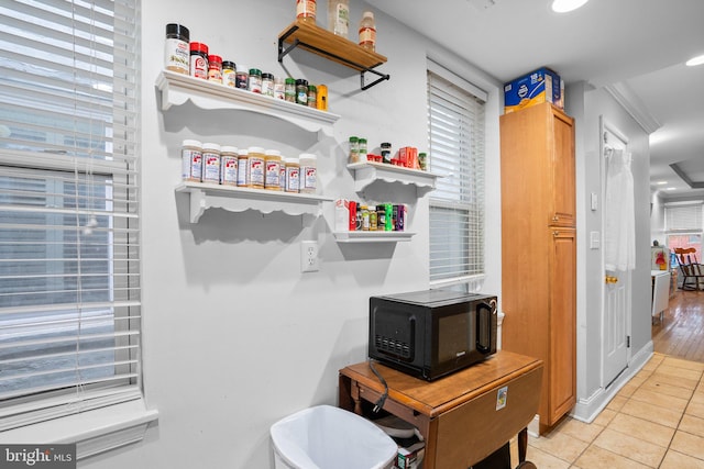 bathroom featuring tile patterned flooring