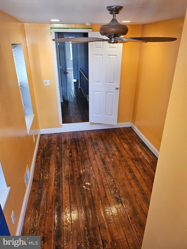 unfurnished bedroom with hardwood / wood-style floors