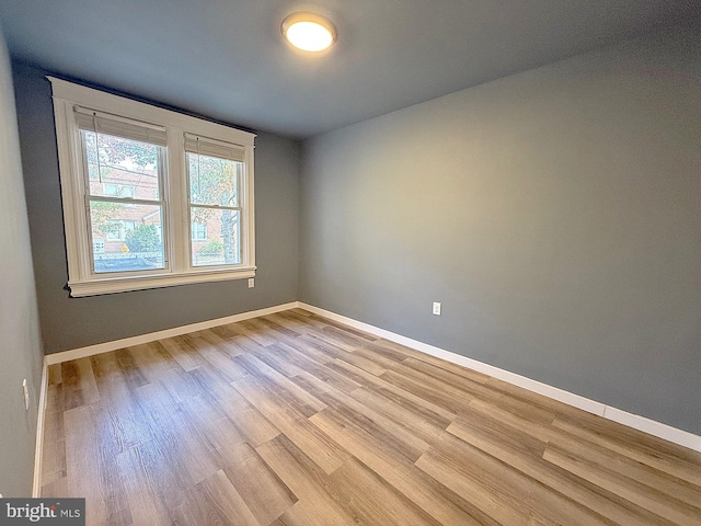 empty room featuring light hardwood / wood-style floors