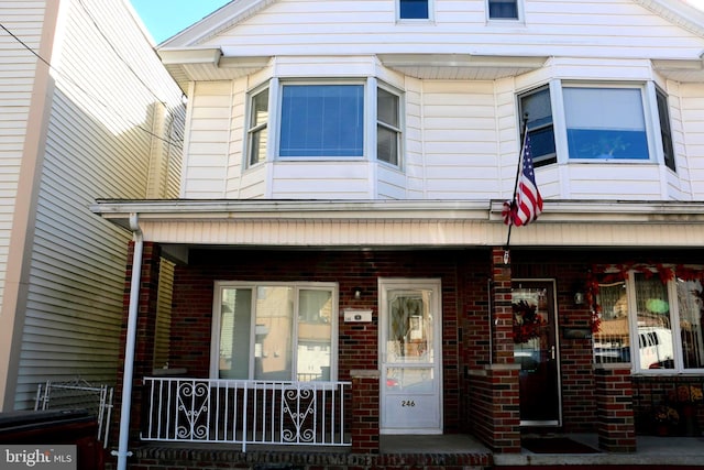 multi unit property with covered porch