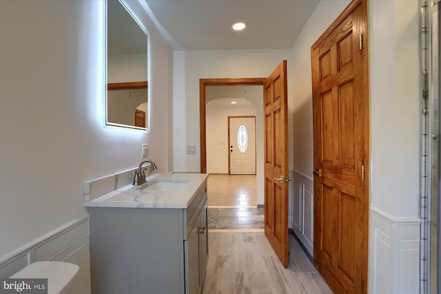 bathroom with vanity